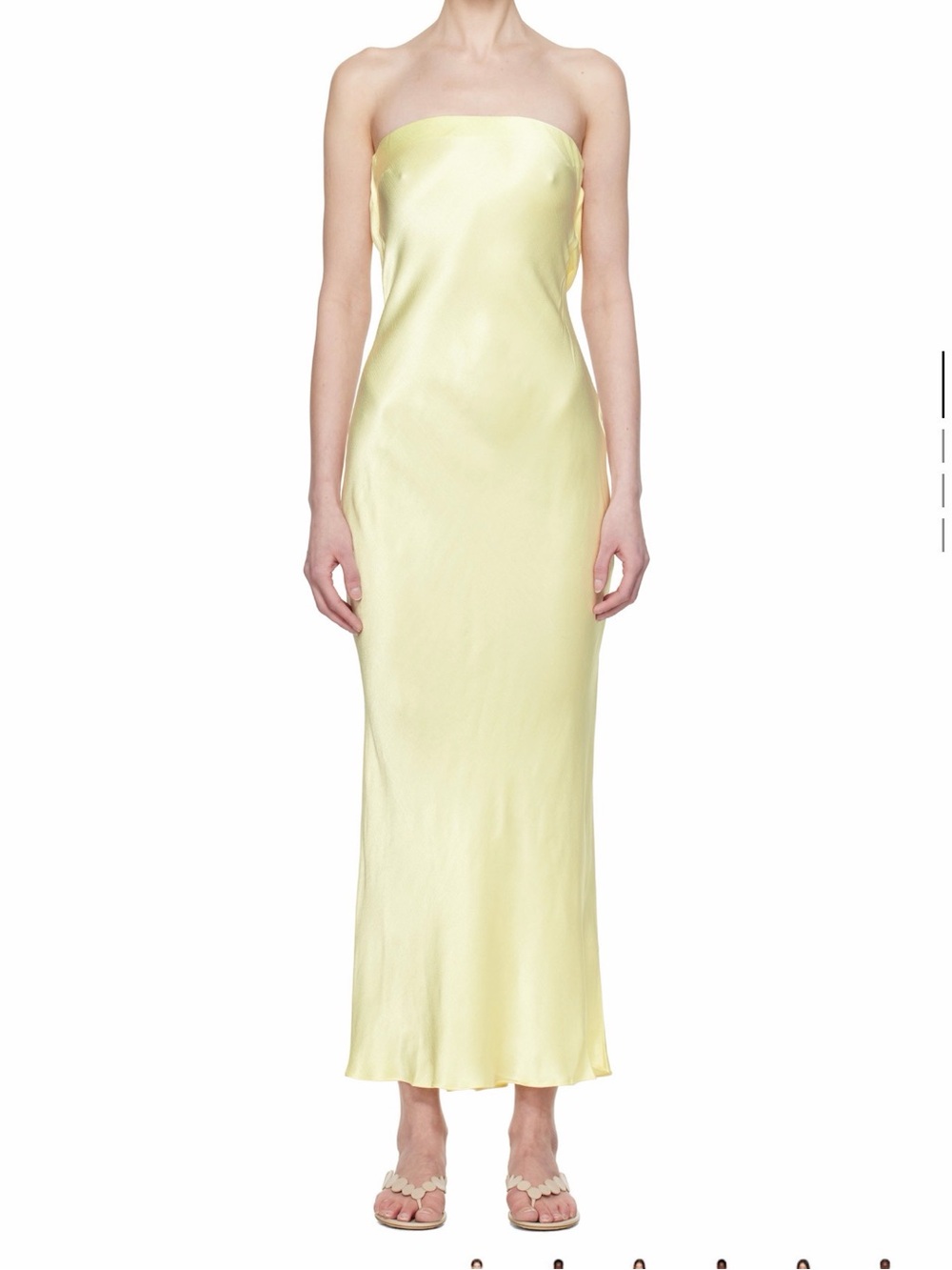 BEC+BRIDGE Yellow Moon Dance Strapless Maxi Dress